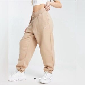 Nike Phoenix Fleece Sweatpants NWT Women’s XXL Beige / Taupe
